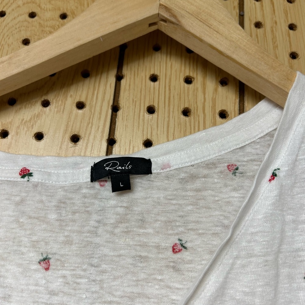 Rails Cara Strawberry-Print Tee - image 3